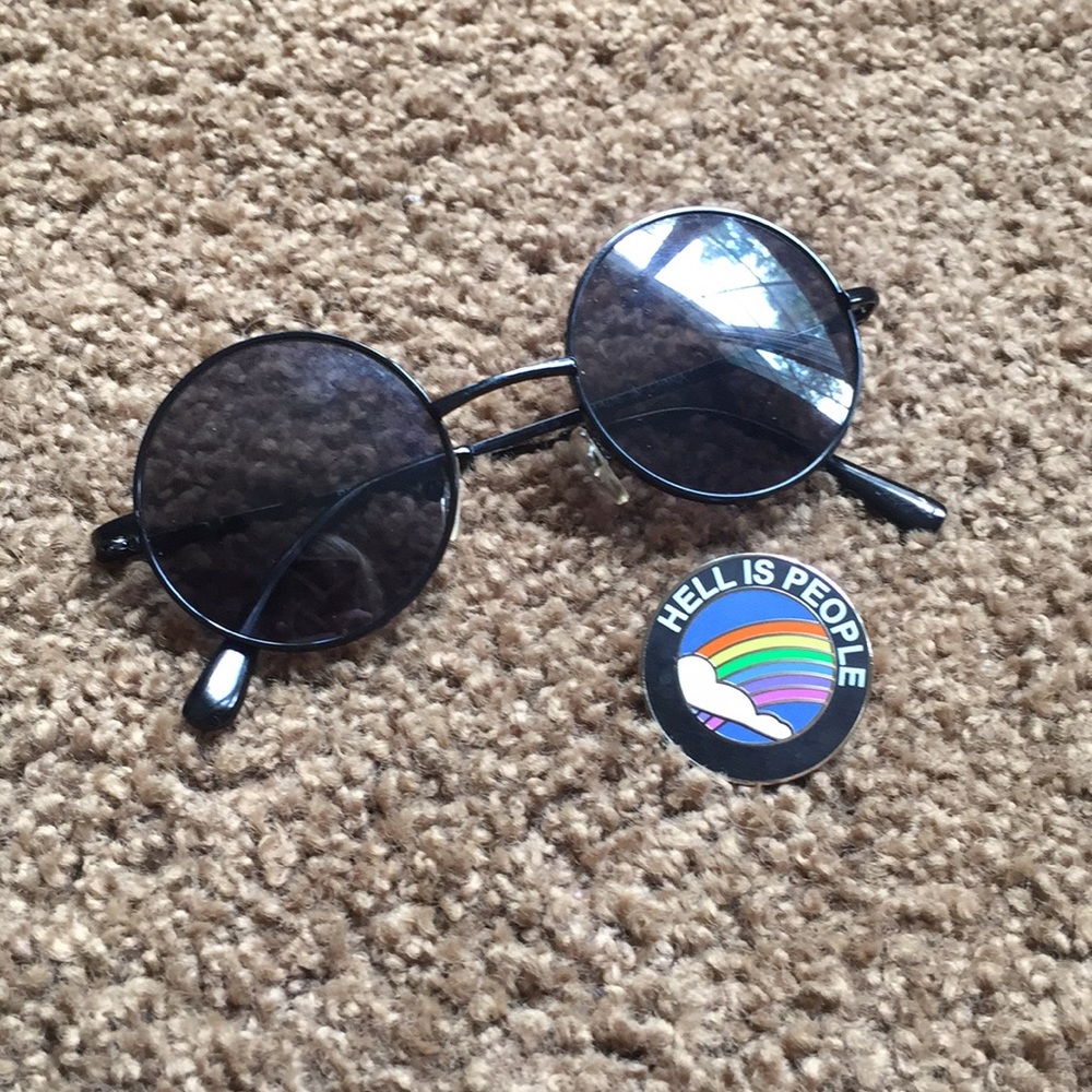 UNIF “Hell is People” Pin w/Sunglasses